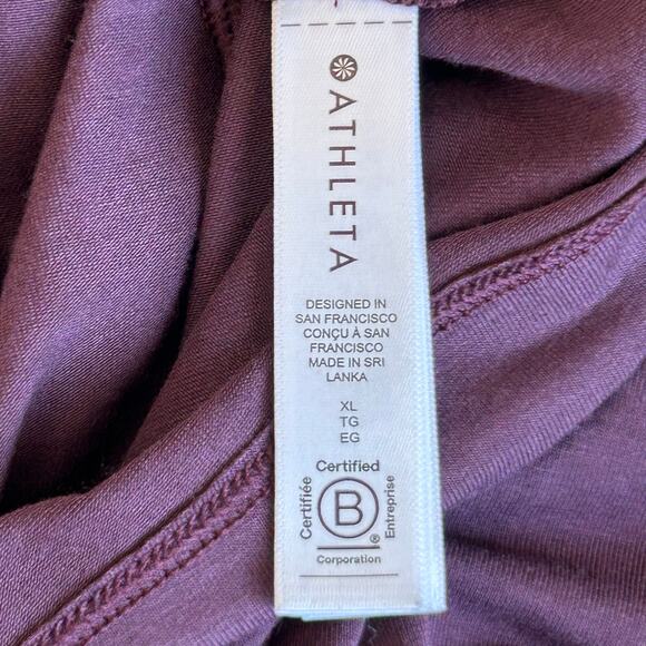 Athleta Elemental Top in Plum, Sz XL - Picture 4 of 7